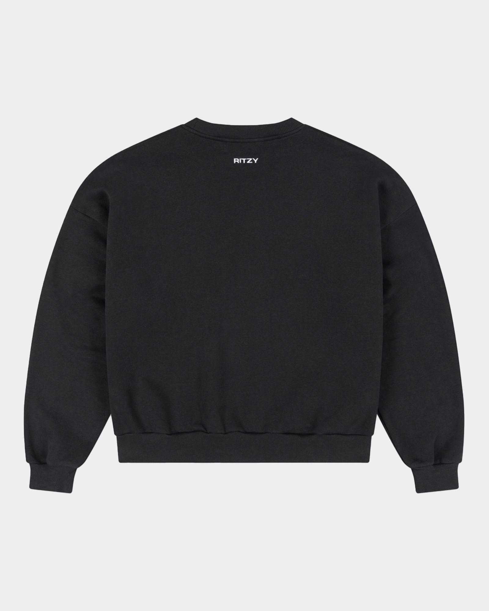 Everyday Boxy Sweatshirt - Black - Ritzy Lifestyle