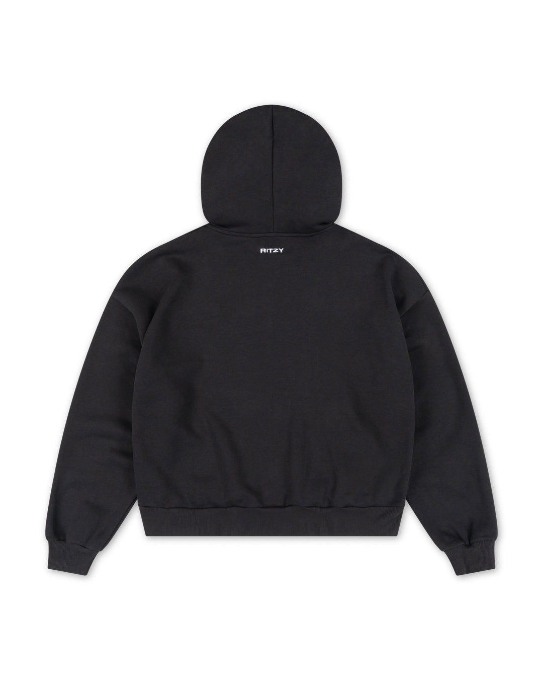 Everyday Boxy Zip Hoodie - Black – Ritzy Lifestyle