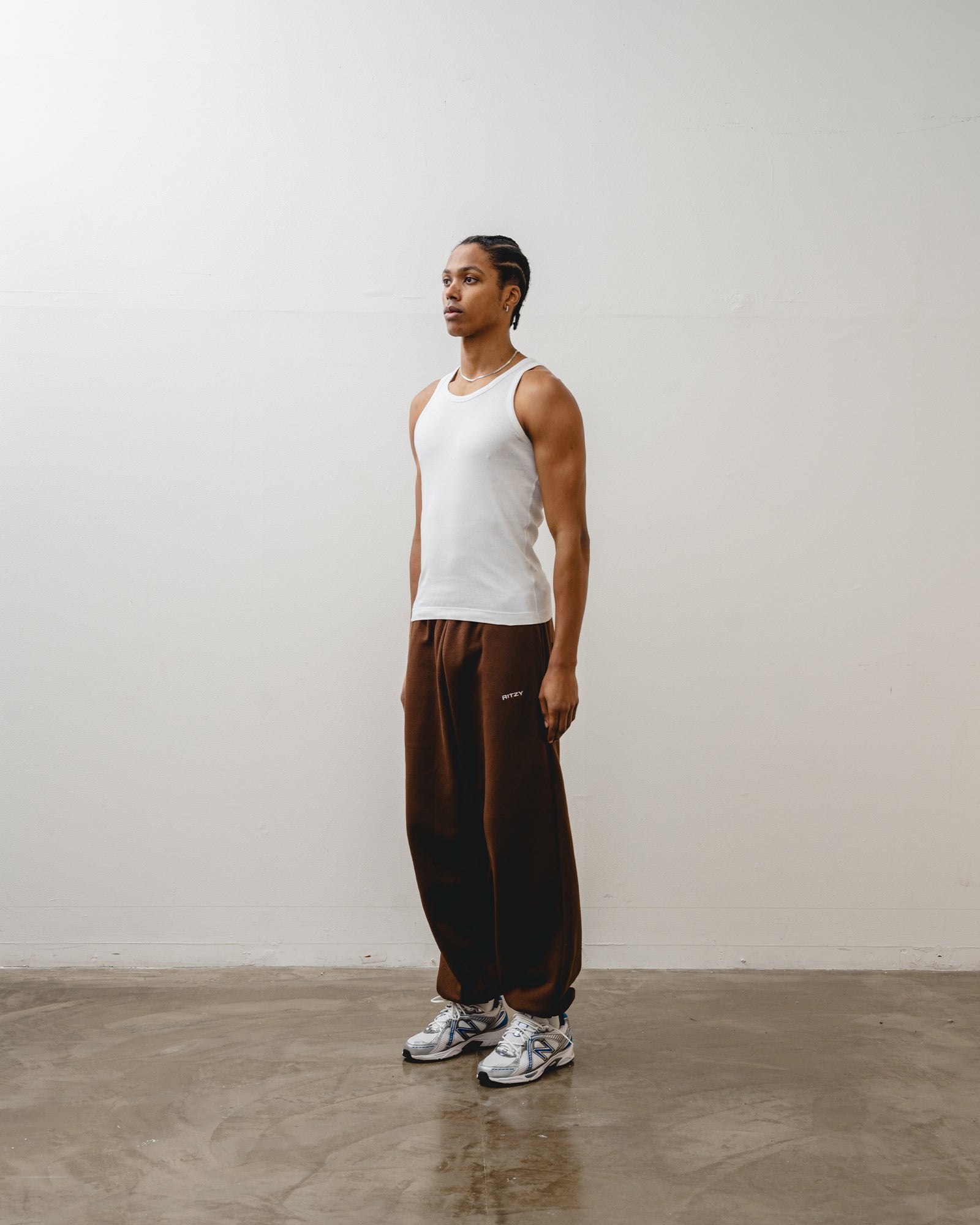 Ultra Baggy Sweatpants - Chocolate - Ritzy Lifestyle