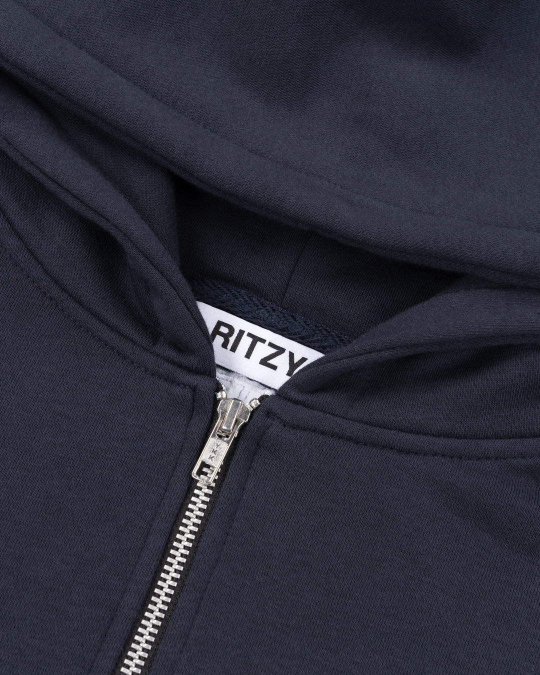 Everyday Boxy Zip Hoodie - Navy - Ritzy Lifestyle