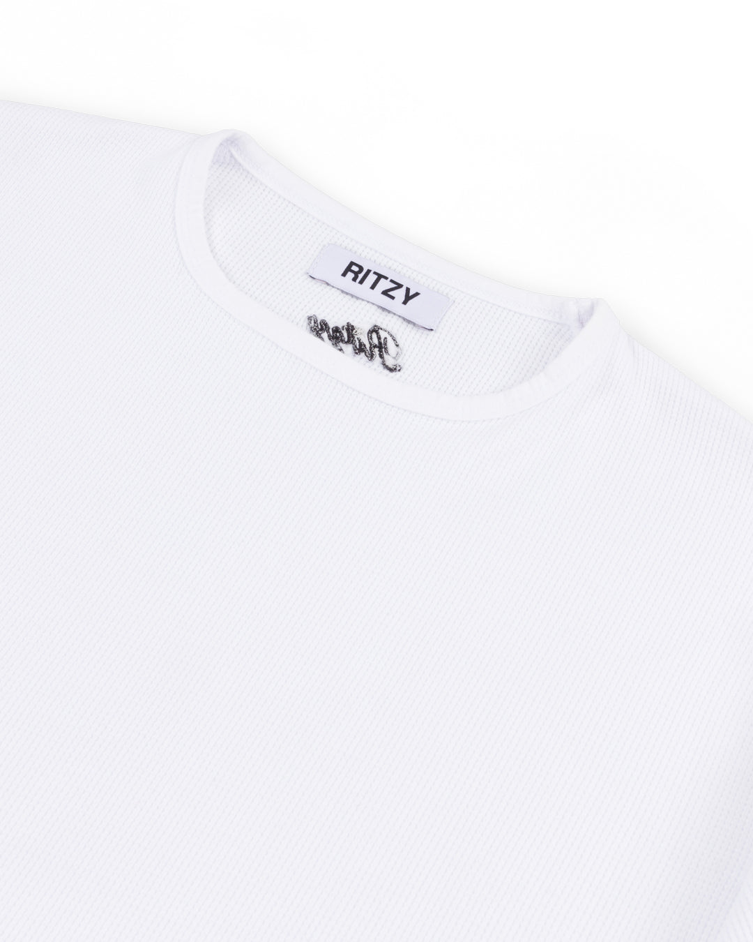 Waffle T-Shirt - Bone White - Ritzy Lifestyle