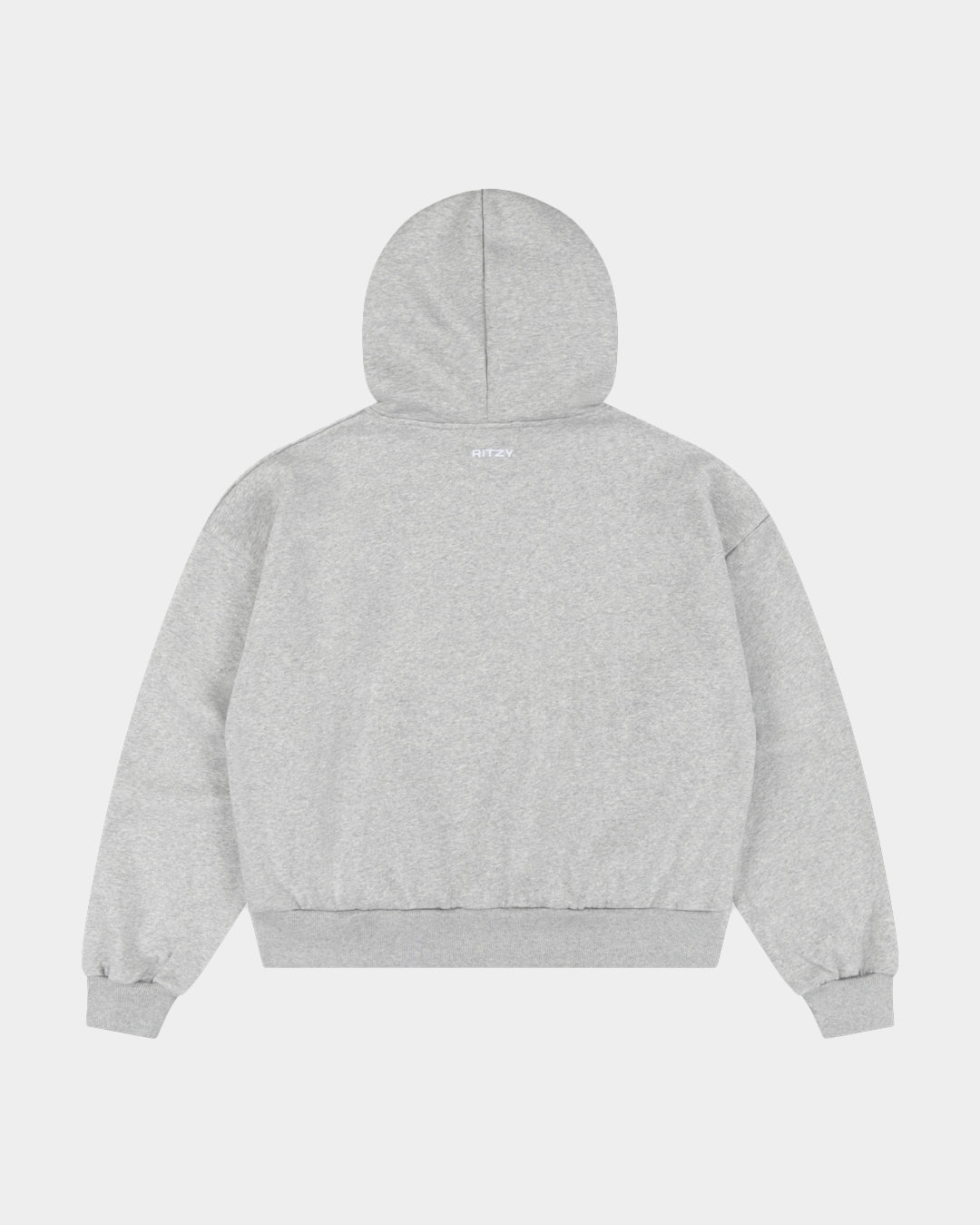 Everyday Boxy Zip Hoodie - Grey - Ritzy Lifestyle