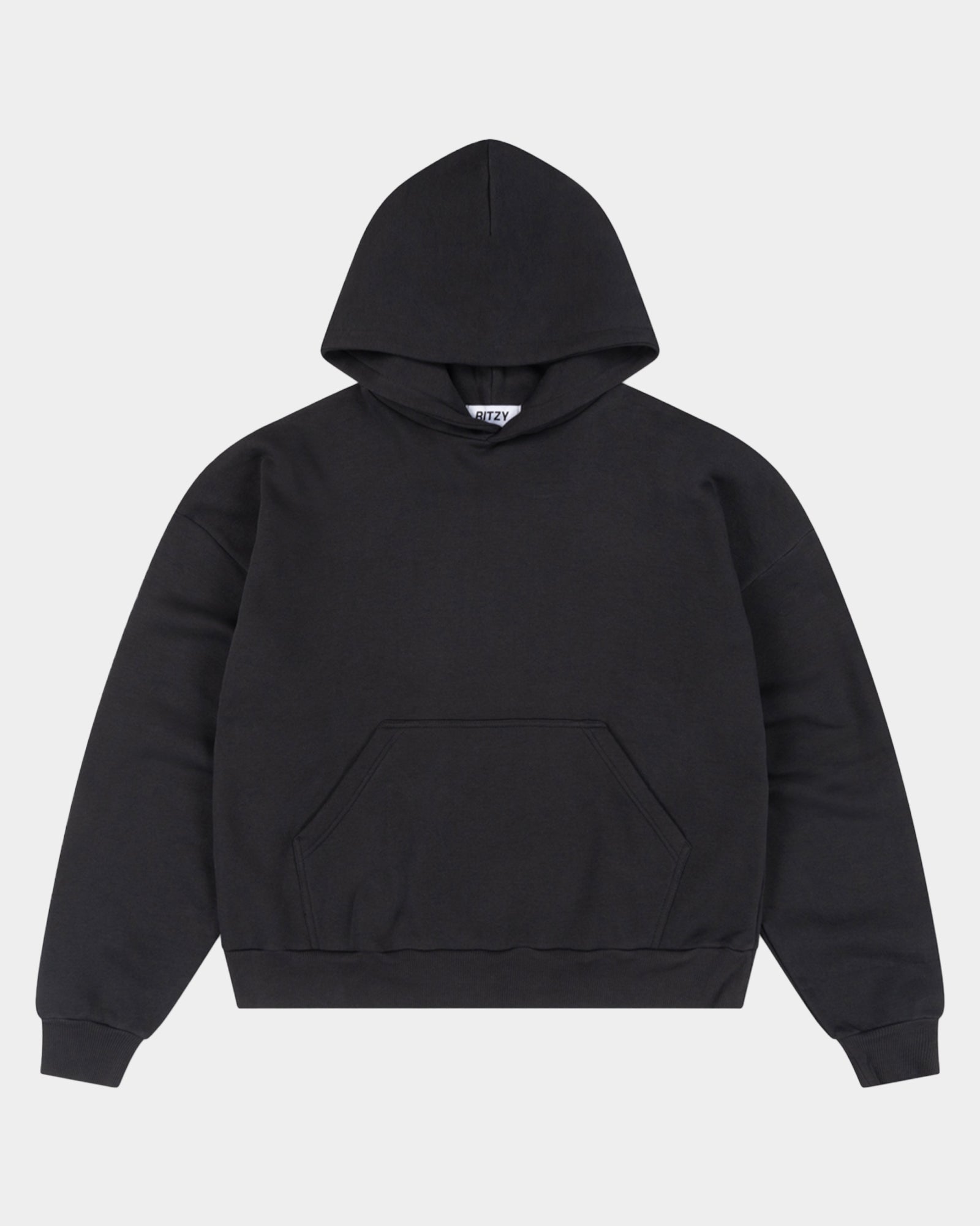 Everyday Boxy Hoodie - Black - Ritzy Lifestyle