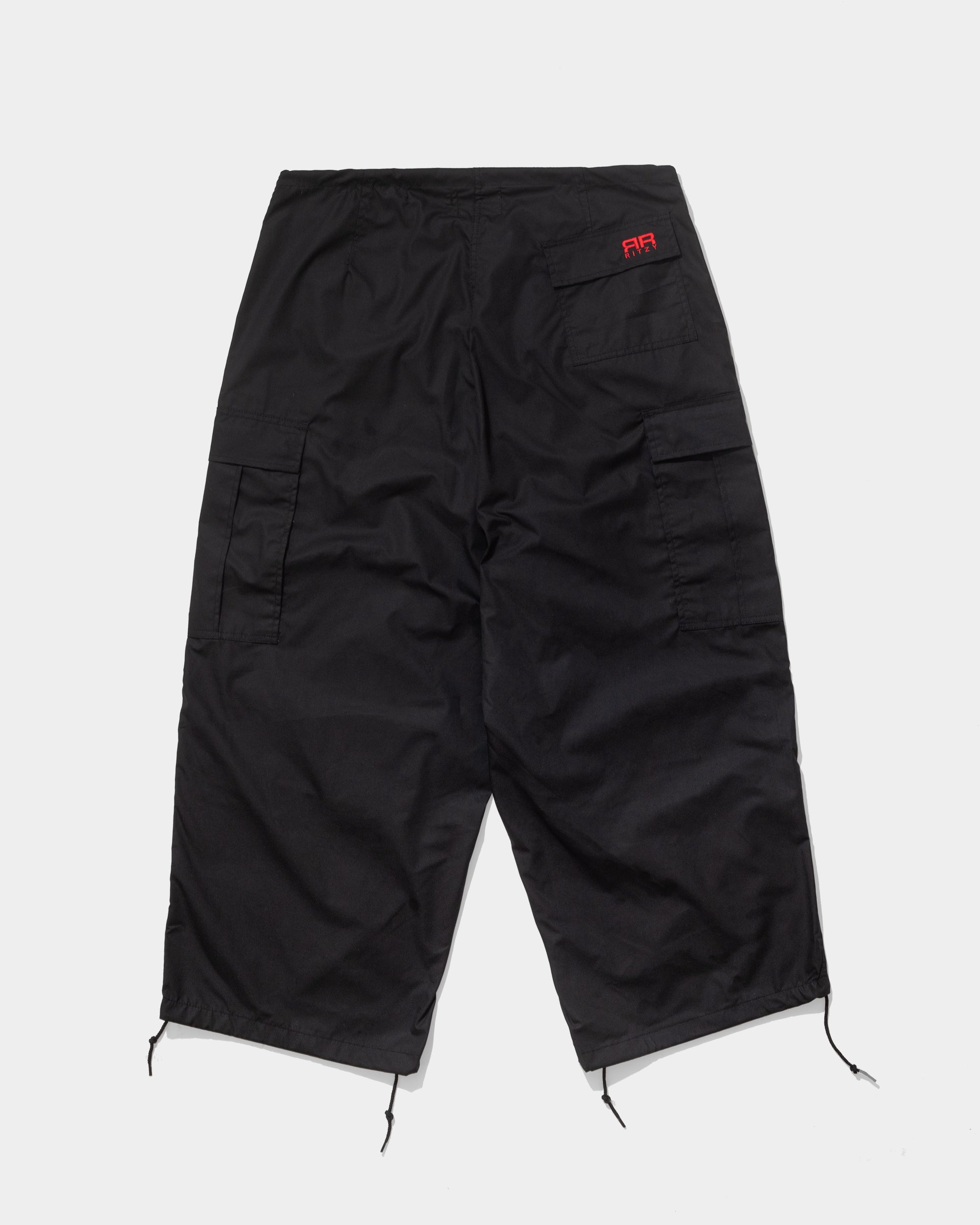 Parachute Cargos - Midnight Black - Ritzy Lifestyle