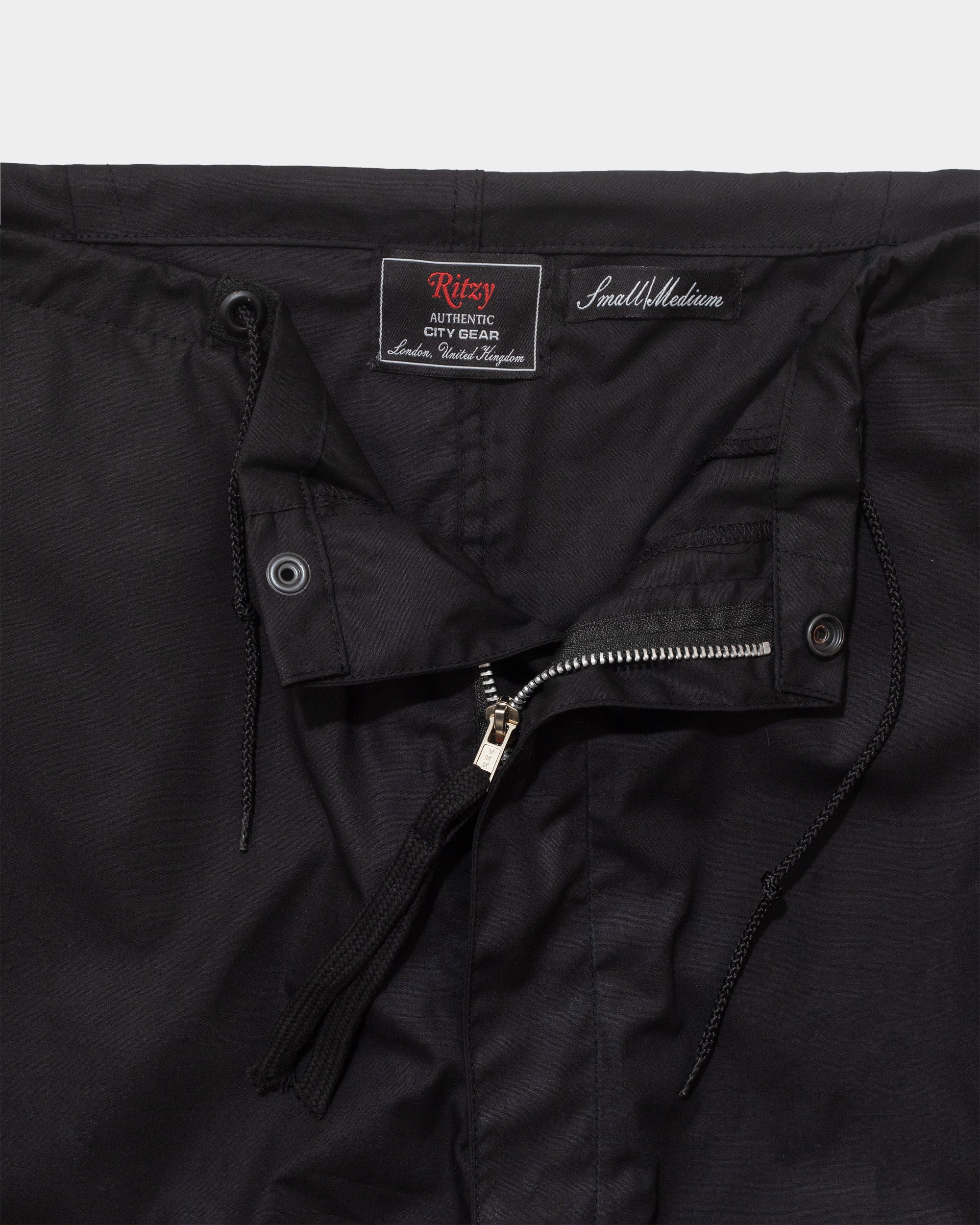 Parachute Cargos - Midnight Black - Ritzy Lifestyle