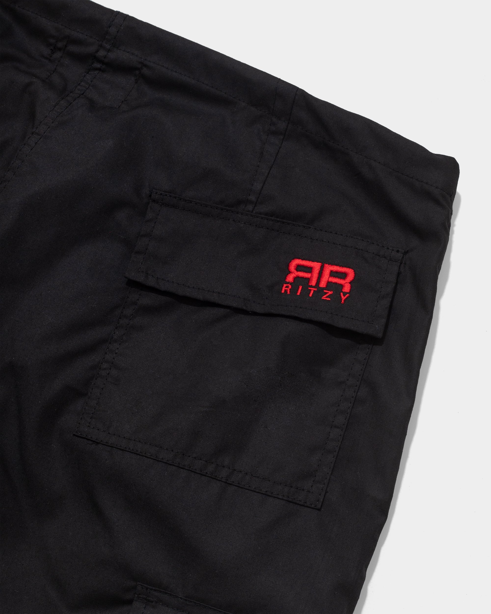 Parachute Cargos - Midnight Black - Ritzy Lifestyle